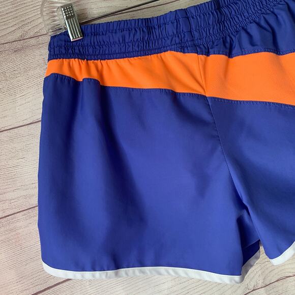 Fila Blue and Orange Shorts Drawstring Elastic Waist Gym Shorts Size Medium - Picture 7 of 11